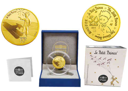 50 Euro Der Kleine Prinz - Sterne - Goldmünze, PP