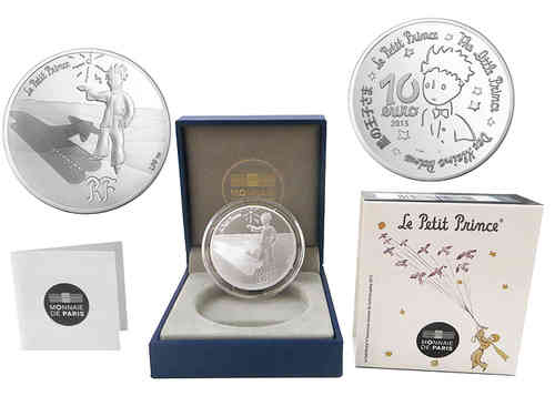 10 Euro Der Kleine Prinz - Sterne - Silbermünze, PP