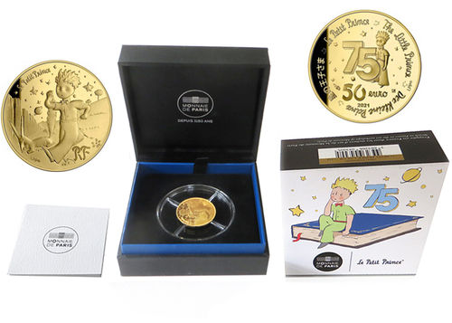 50 Euro Der Kleine Prinz - Fuchs - Goldmünze, PP