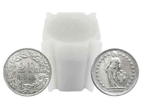 20x 2 Franken 1874-1967 Silbermünze