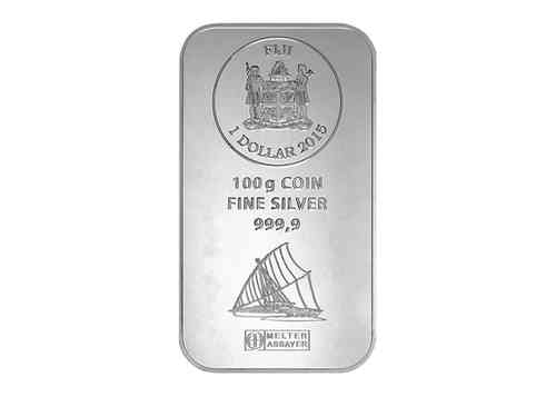 100 Gramm Silber Münzbarren, differenzbesteuert