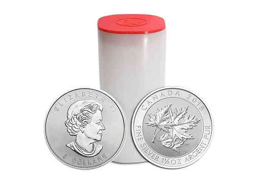 15x 1,5 Unzen Super Maple Leaf Silbermünze, differenzbesteuert