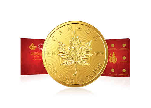 8x 1 Gramm Maple Leaf Maplegram™ Goldmünze