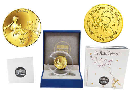 50 Euro Der Kleine Prinz - Das Unsichtbare - Goldmünze, PP
